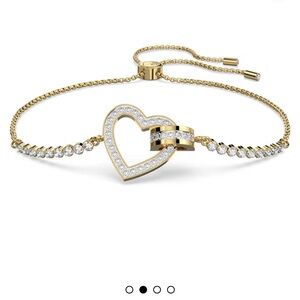Swarovski lovely bracelet heart (gold tone plated)